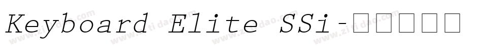 Keyboard Elite SSi字体转换